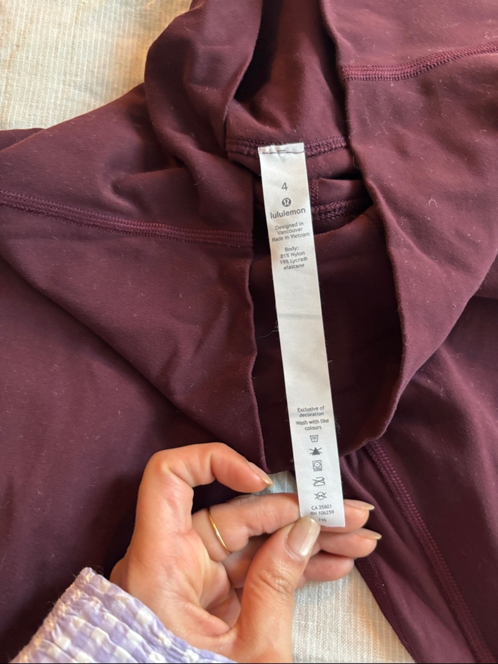 lululemon athletica Maroon High-Rise Leggings - Picture 3 of 5